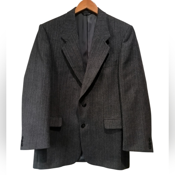 Fen-Nelli Inc Other - Men's Vintage Gray Virgin Wool Sport Coat